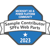 SPFx Web Part Samples - Microsoft 365 & Power Platform Community 2023