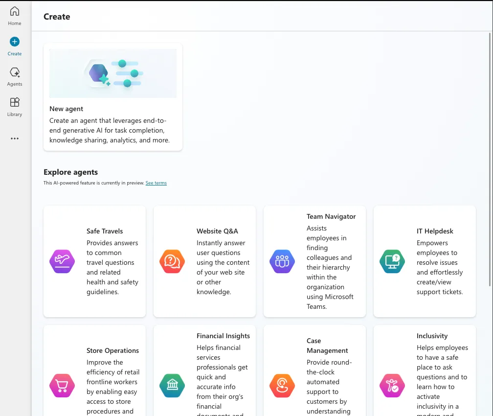 Add New Agent in Copilot Studio