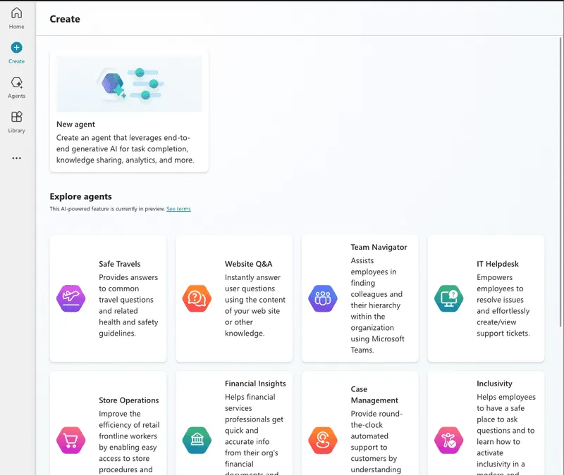 Add New Agent in Copilot Studio