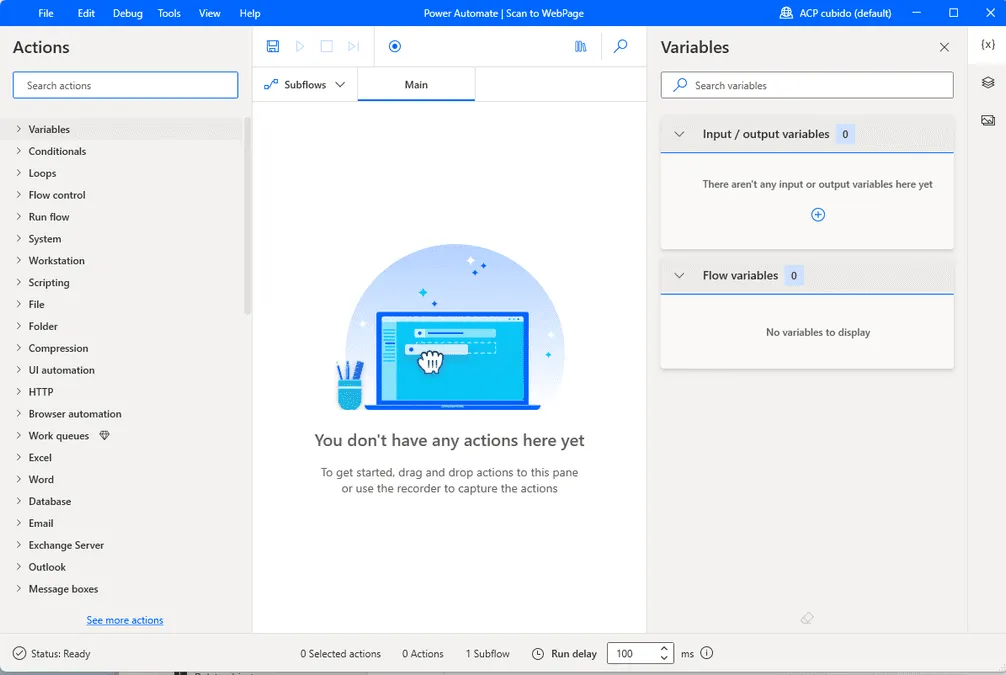 Power Automate Desktop UI