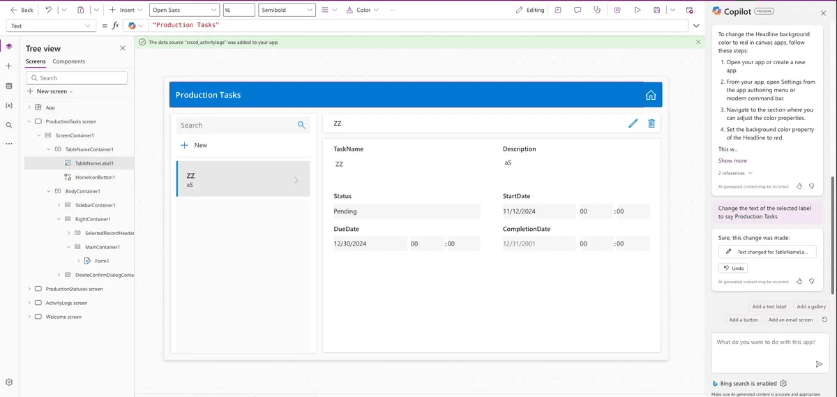 Making Changes with Copilot