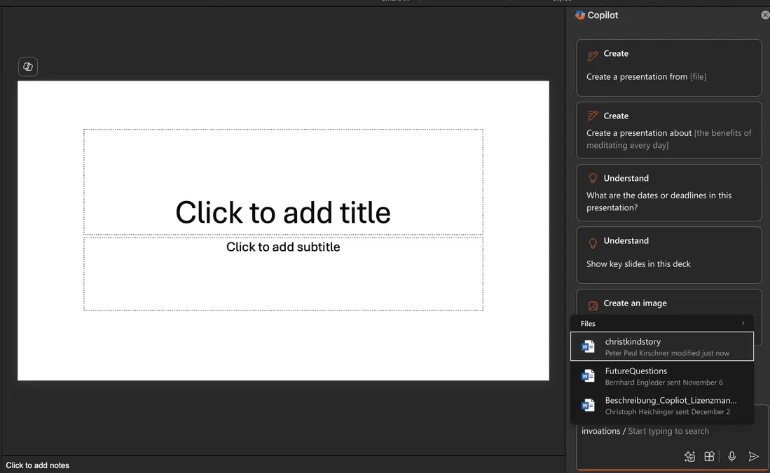 PowerPoint Copilot