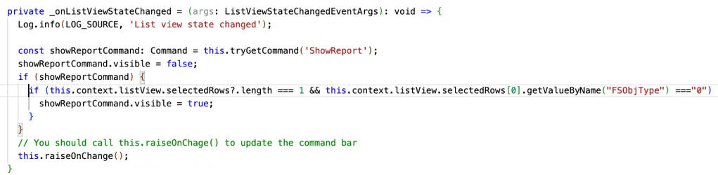 SPFx CommandSet implementation