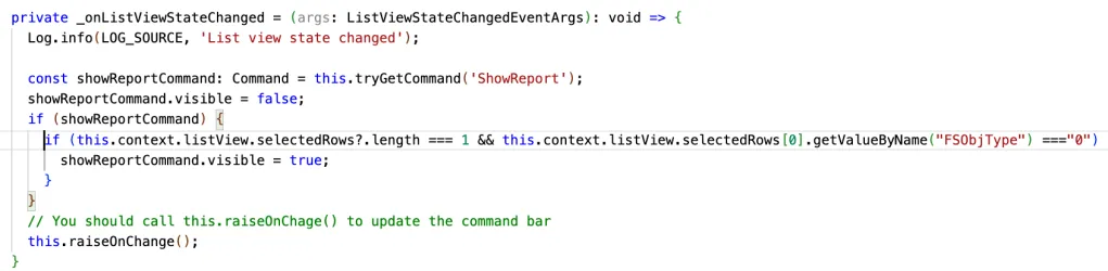 SPFx CommandSet implementation