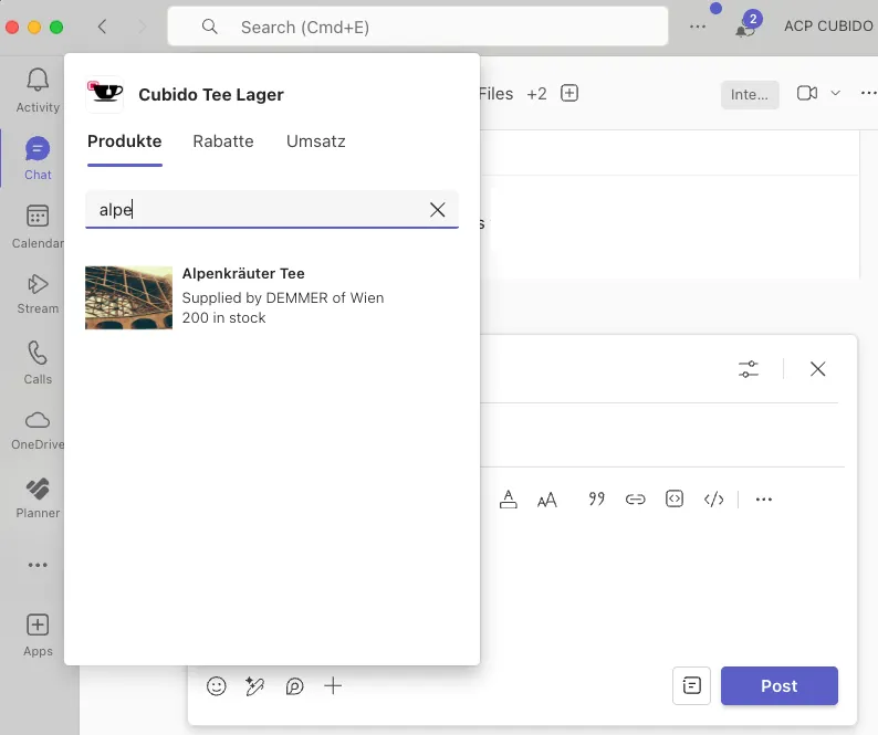 Teams MessageExtention