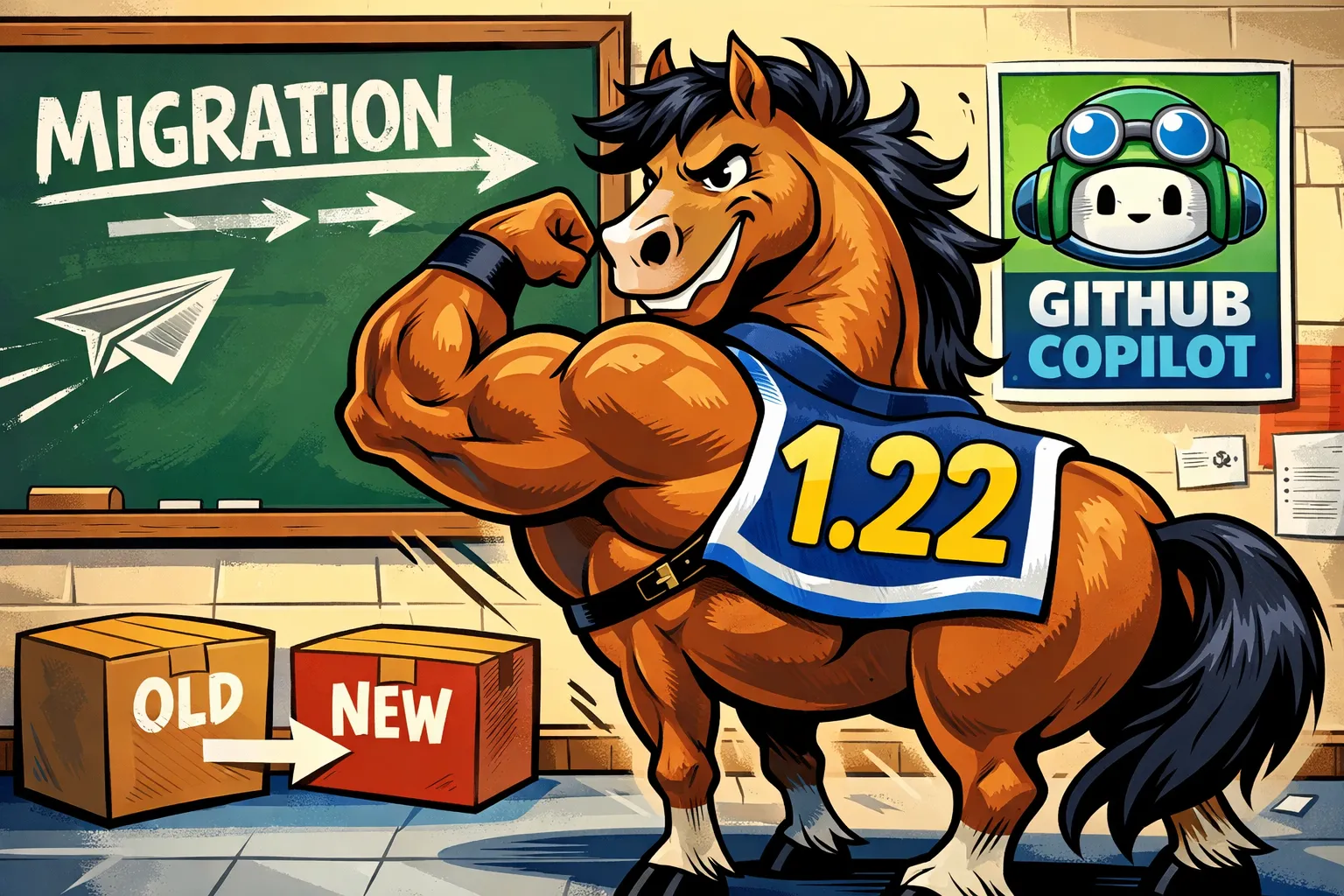 Use GitHub Copilot to migrate SPFx 1.21 → 1.22 (Heft)