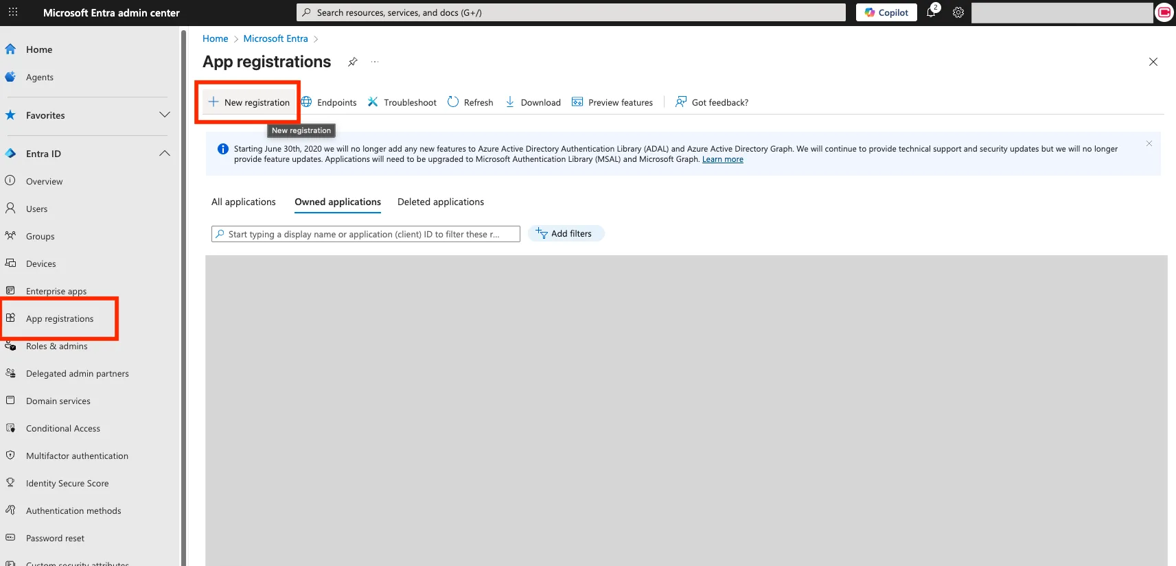 Create an App Registration