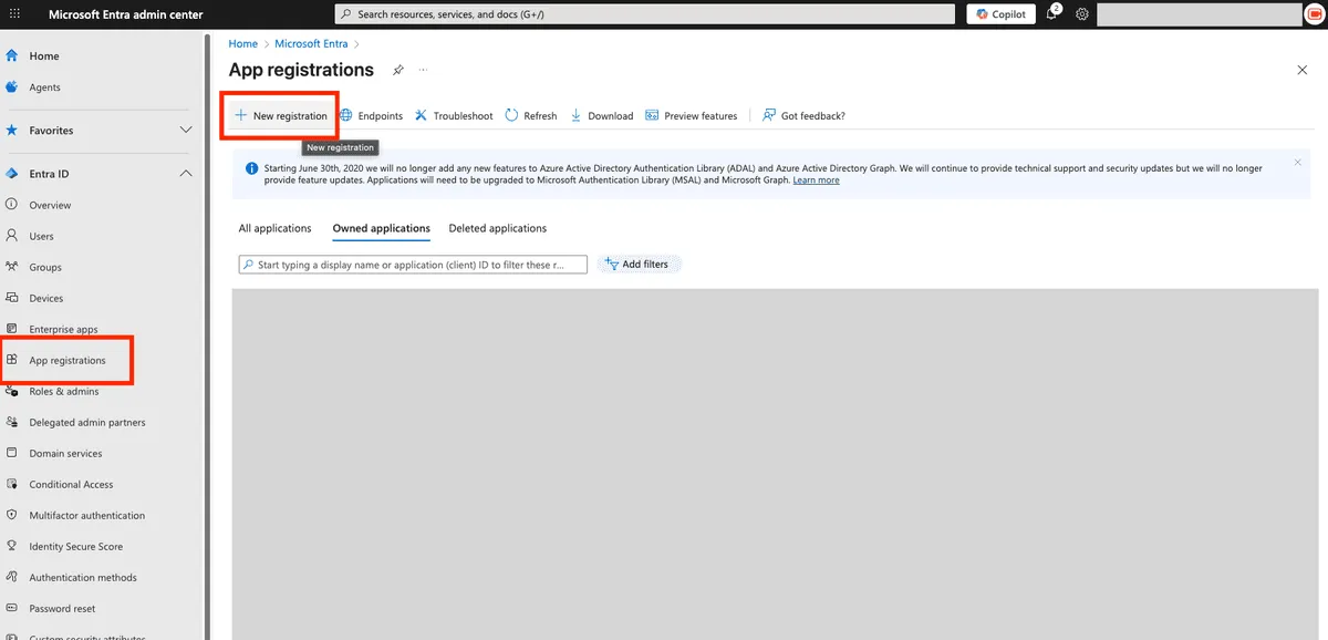 Create an App Registration