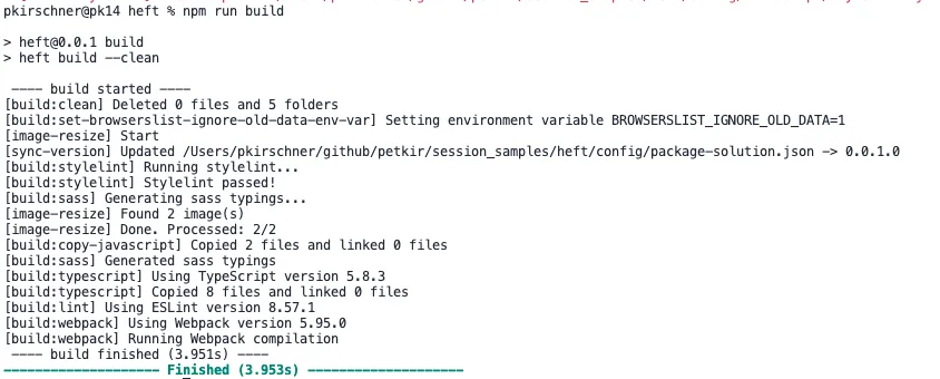npm build with style-lint