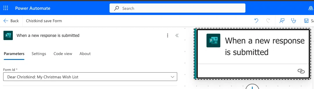 Power Automate Connect Trigger to the right Form