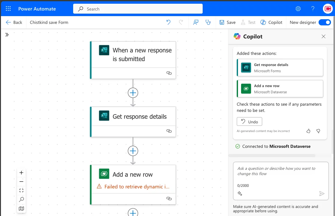 Power Automate Set Trigger