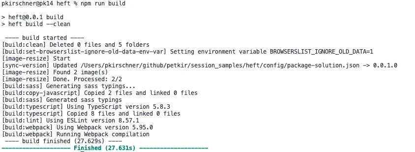 npm build with imagerezie and sync Version