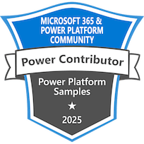 Power Platform Samples - Community Contributor 2025 - Microsoft 365 & Power Platform Community